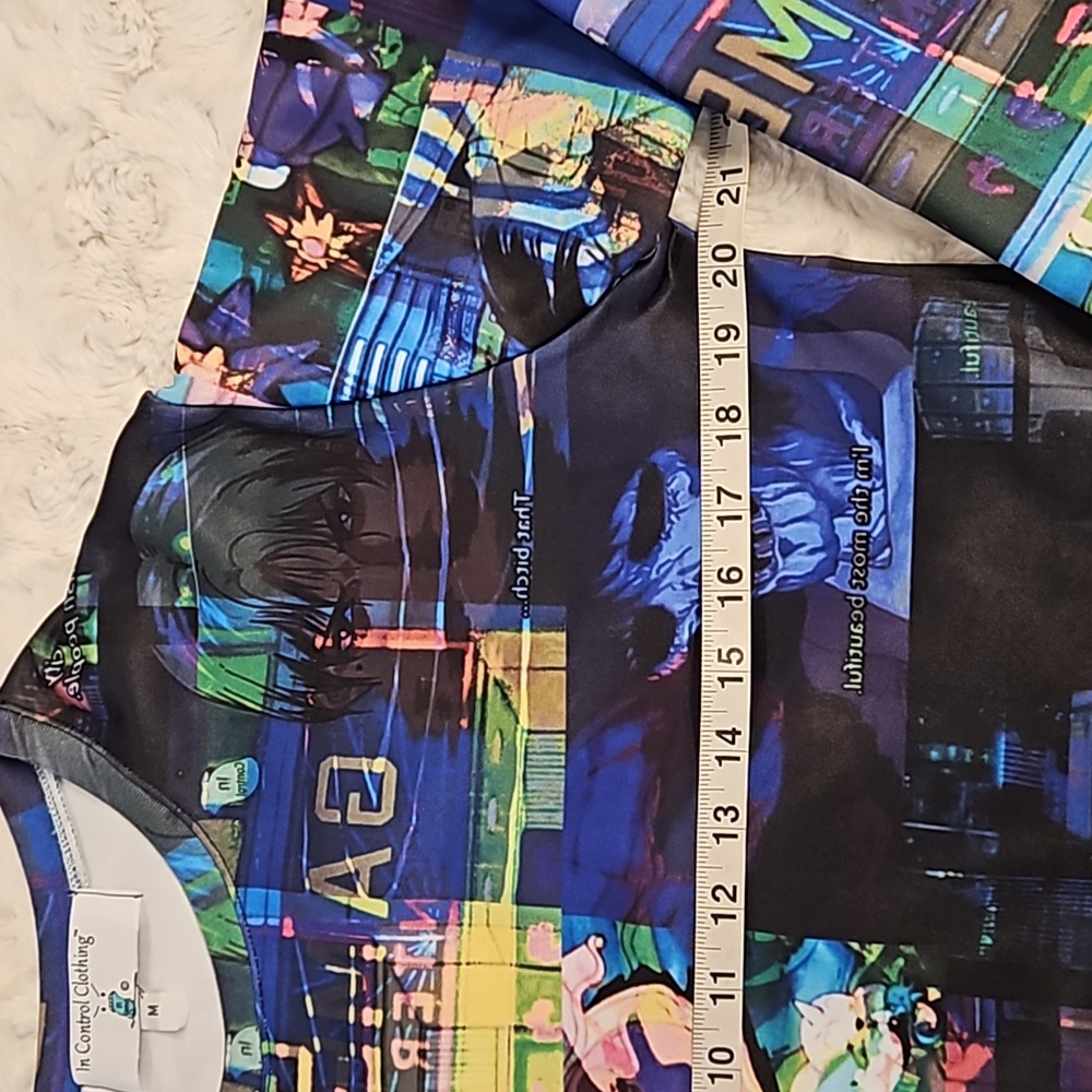 'In Control Clothing' UNISEX Anime vapewave graphic sweatshirt Medium - Picture 5 of 8